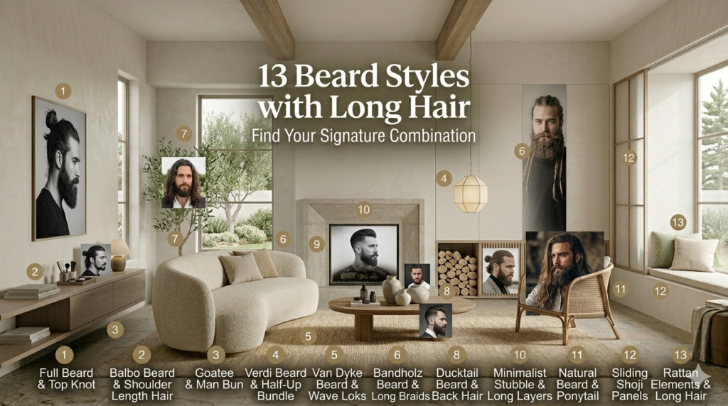 13 Beard Styles with Long Hair