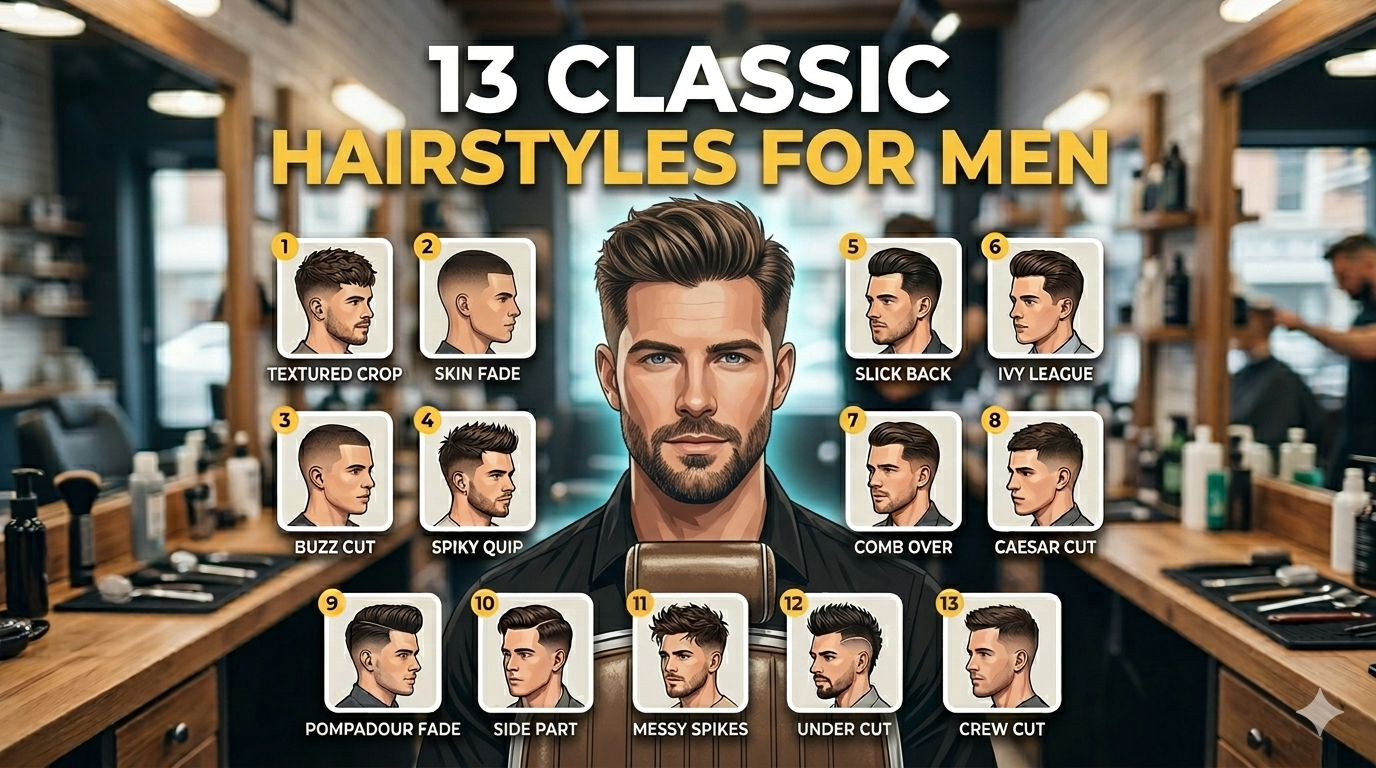 13 Classic Hairstyles for Men