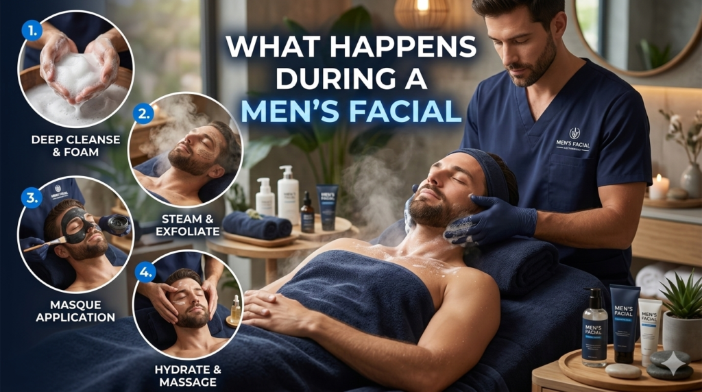 What Happens During a Mens Facial