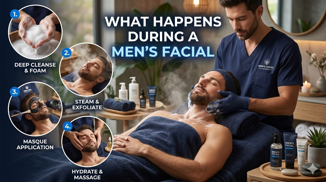What Happens During a Mens Facial