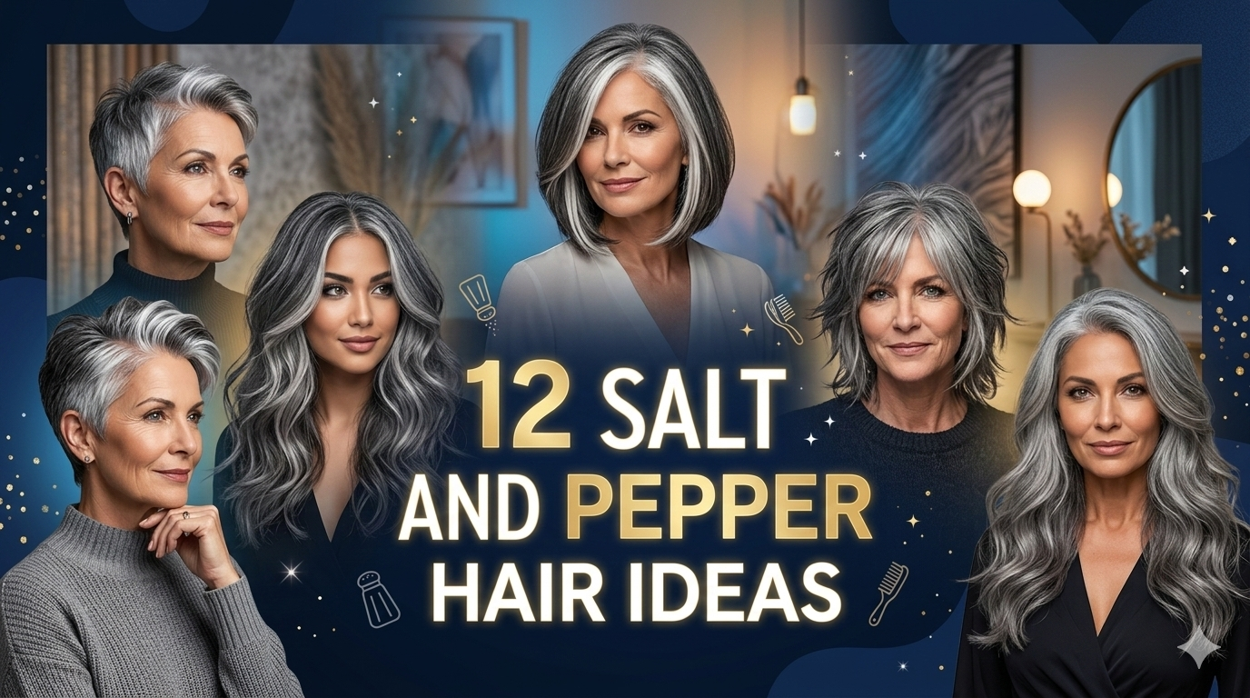 12 Salt and Pepper Hair Ideas
