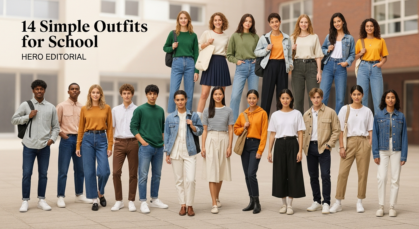 TOP 14 simple outfits for school Inspo That Will Upgrade Your Style